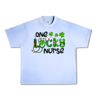 Grape Ice Saint Patricks One Lucky Nurse Urban Heavy Tee - RanaPortraitStore