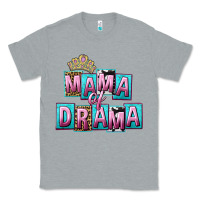 Heather Grey Mama of Drama Mother's Day Classic Tee - CowGirlArtShop