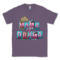 Lavender Mama of Drama Mother's Day Classic Tee - CowGirlArtShop