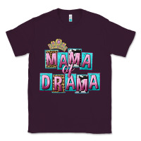 Plum Mama of Drama Mother's Day Classic Tee - CowGirlArtShop