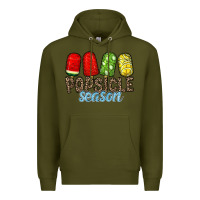 Army Green popsicle season Premium Hoodie - RacoonDesign