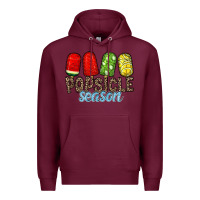 Burgundy popsicle season Premium Hoodie - RacoonDesign