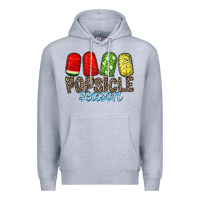 Heather Grey popsicle season Premium Hoodie - RacoonDesign