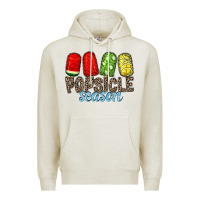Oatmeal Heather popsicle season Premium Hoodie - RacoonDesign