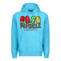Ocean Blue popsicle season Premium Hoodie - RacoonDesign