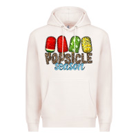 Pale Pink popsicle season Premium Hoodie - RacoonDesign
