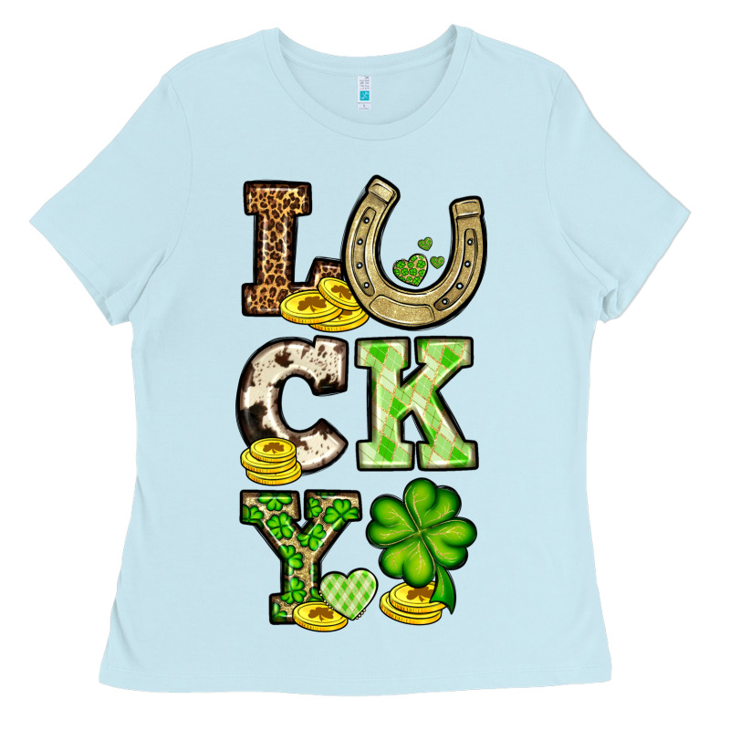 St. Patrick's Western Lucky Ladies Tee by OliviaCreatesArt | Teevron