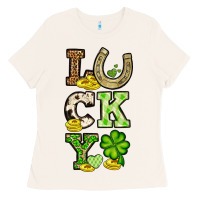 Bone St. Patrick's Western lucky Ladies Tee - OliviaCreatesArt