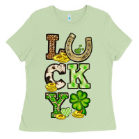 Matcha St. Patrick's Western lucky Ladies Tee - OliviaCreatesArt