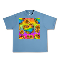 Pebble Blue Pride lgbtq leopard hearts and sunflowers seamless Urban Heavy Tee - BundleAndBundleShop