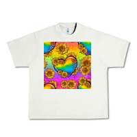 Pistachio Pride lgbtq leopard hearts and sunflowers seamless Urban Heavy Tee - BundleAndBundleShop