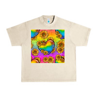 Sandshell Pride lgbtq leopard hearts and sunflowers seamless Urban Heavy Tee - BundleAndBundleShop