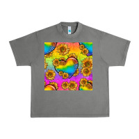 Tornado Pride lgbtq leopard hearts and sunflowers seamless Urban Heavy Tee - BundleAndBundleShop