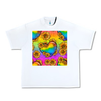 White Pride lgbtq leopard hearts and sunflowers seamless Urban Heavy Tee - BundleAndBundleShop