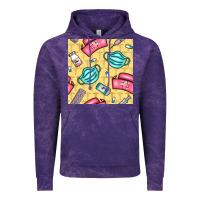 Cloud Purple nurse medicine seamless pattern Vintage Hoodie - BundleAndBundleShop