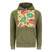 Vintage Olive nurse medicine seamless pattern Vintage Hoodie - BundleAndBundleShop