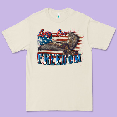 Long Live Freedom 4th Of July Premium Tee Designed By Cowgirlartshop