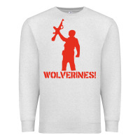 Oatmeal Heather red dawn wolverines Premium Sweatshirt - baoMotion