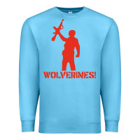Ocean Blue red dawn wolverines Premium Sweatshirt - baoMotion