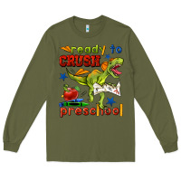 Army Green ready to crush preschool Long Sleeve Tee - BundleAndBundleShop