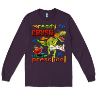 Plum ready to crush preschool Long Sleeve Tee - BundleAndBundleShop