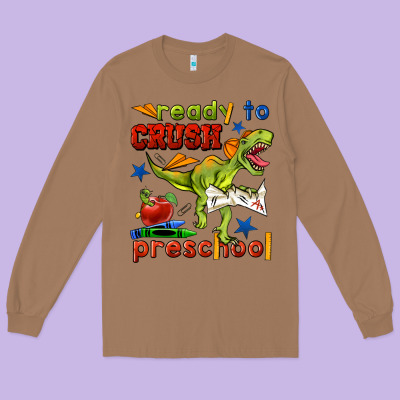 Ready To Crush Preschool Long Sleeve Tee Designed By Bundleandbundleshop