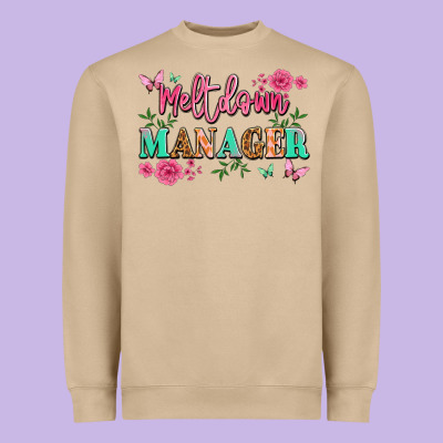 Meltdown Manager Heavyweight Sweatshirt Designed By Jahusdesignshop