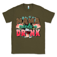 Army Green Mama needs a drink mothers day Classic Tee - CowGirlArtShop