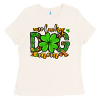 Bone One lucky dog mom St. Patrick's Ladies Tee - OliviaCreatesArt
