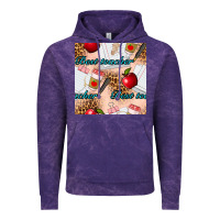 Cloud Purple Best Teacher Seamless Pattern Vintage Hoodie - BundleAndBundleShop