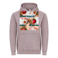 Vintage Zinc Best Teacher Seamless Pattern Vintage Hoodie - BundleAndBundleShop