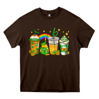Chocolate Brown st patricks day coffee Heavy Core Tee - Jasminsmagicworld