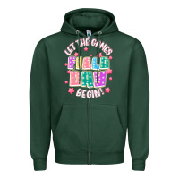 Sports Green field day let the games begin Zipper Hoodie - JahusDesignShop