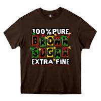Chocolate Brown 100 pure brown sugar extra fine Heavy Core Tee - CowGirlArtShop
