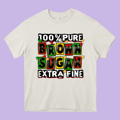 100 Pure Brown Sugar Extra Fine Heavy Core Tee Designed By Cowgirlartshop