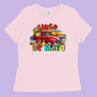 Cinco De Mayo Truck Ladies Tee Designed By Fadigitalartstudio
