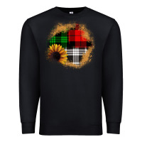Black sunflower christmas patch3 Premium Sweatshirt - JahusDesignShop