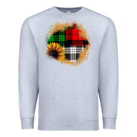 Heather Grey sunflower christmas patch3 Premium Sweatshirt - JahusDesignShop