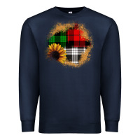 Navy sunflower christmas patch3 Premium Sweatshirt - JahusDesignShop
