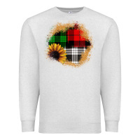 Oatmeal Heather sunflower christmas patch3 Premium Sweatshirt - JahusDesignShop