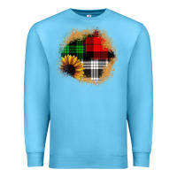 Ocean Blue sunflower christmas patch3 Premium Sweatshirt - JahusDesignShop