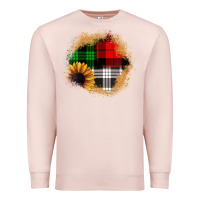 Pale Pink sunflower christmas patch3 Premium Sweatshirt - JahusDesignShop