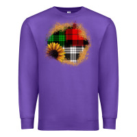 Purple sunflower christmas patch3 Premium Sweatshirt - JahusDesignShop