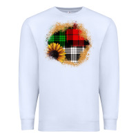 White sunflower christmas patch3 Premium Sweatshirt - JahusDesignShop