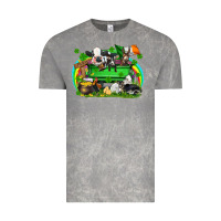 Cloud Rock St. Patrick's Day farm animal truck Vintage Tee - FaDigitalArtStudio