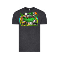 Vintage Black St. Patrick's Day farm animal truck Vintage Tee - FaDigitalArtStudio