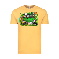 Vintage Mustard St. Patrick's Day farm animal truck Vintage Tee - FaDigitalArtStudio