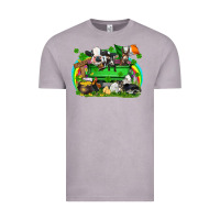 Vintage Zinc St. Patrick's Day farm animal truck Vintage Tee - FaDigitalArtStudio