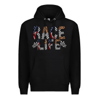 Black race life Premium Hoodie - RacoonDesign