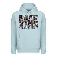 Blue Mist race life Premium Hoodie - RacoonDesign